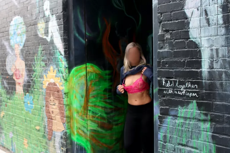 It was cold out but you know me; tiddies whenever!