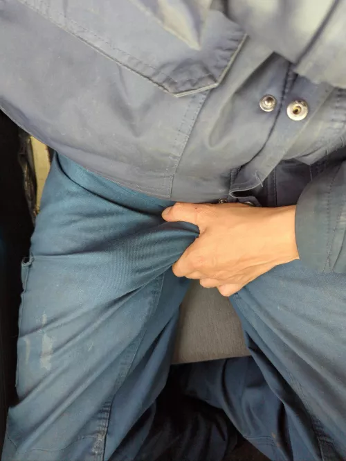 it's throbbing underneath