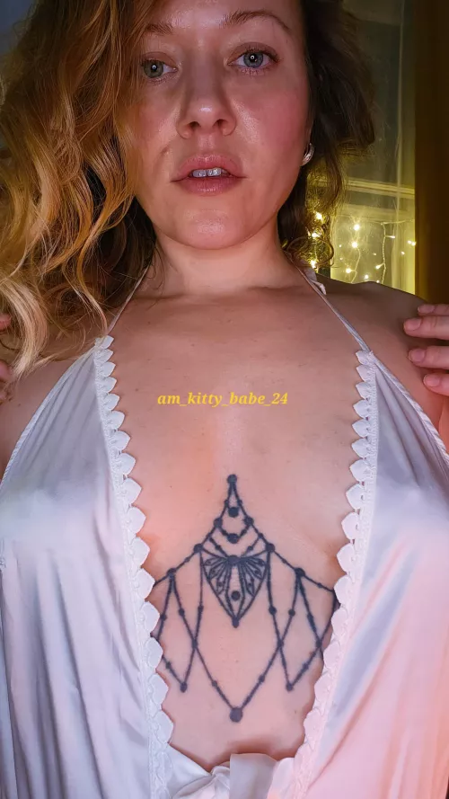 let me feel your warm breath on my tits