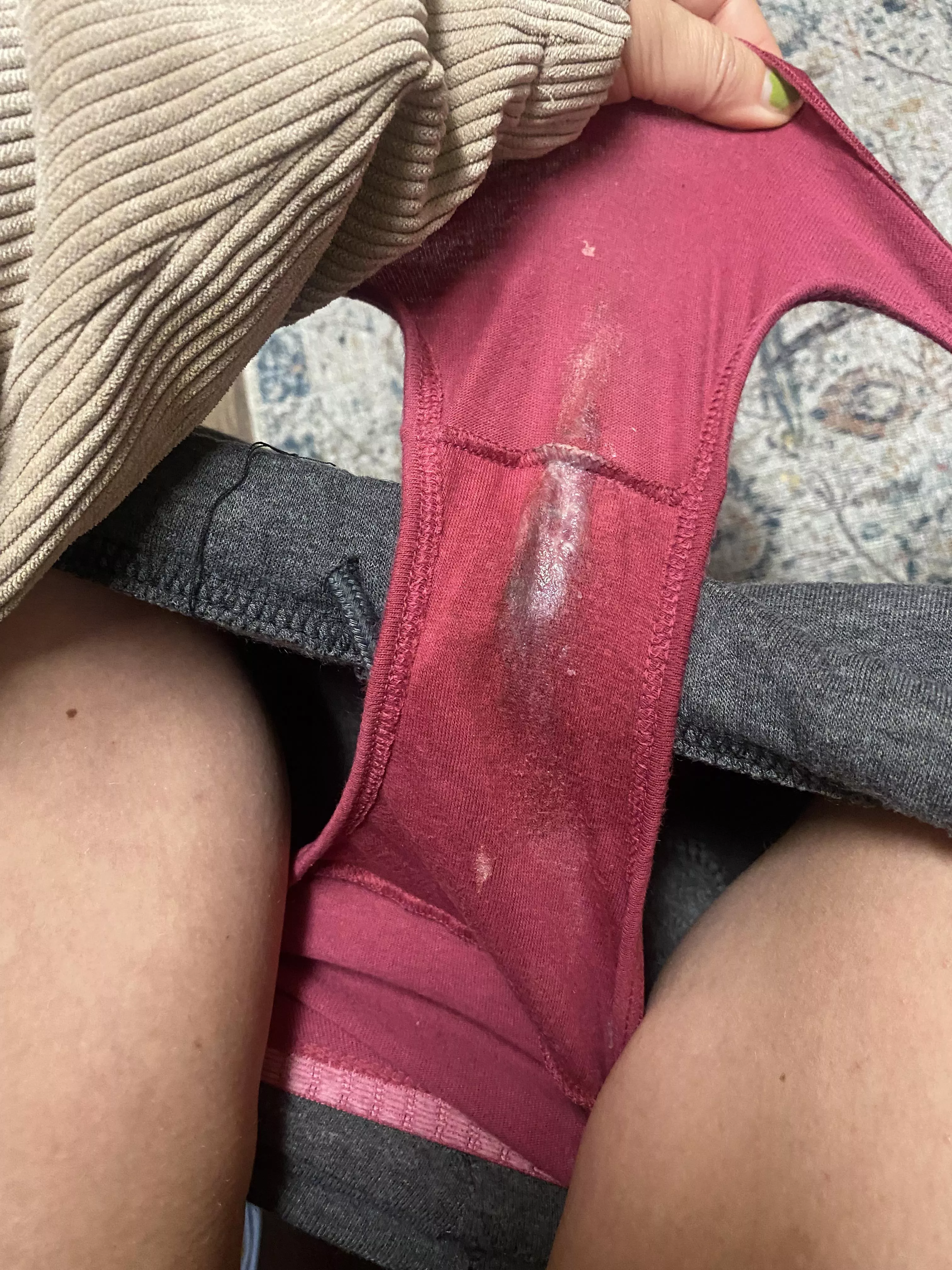 Morning creamy pussy panties.. I must have been horny in my sleep