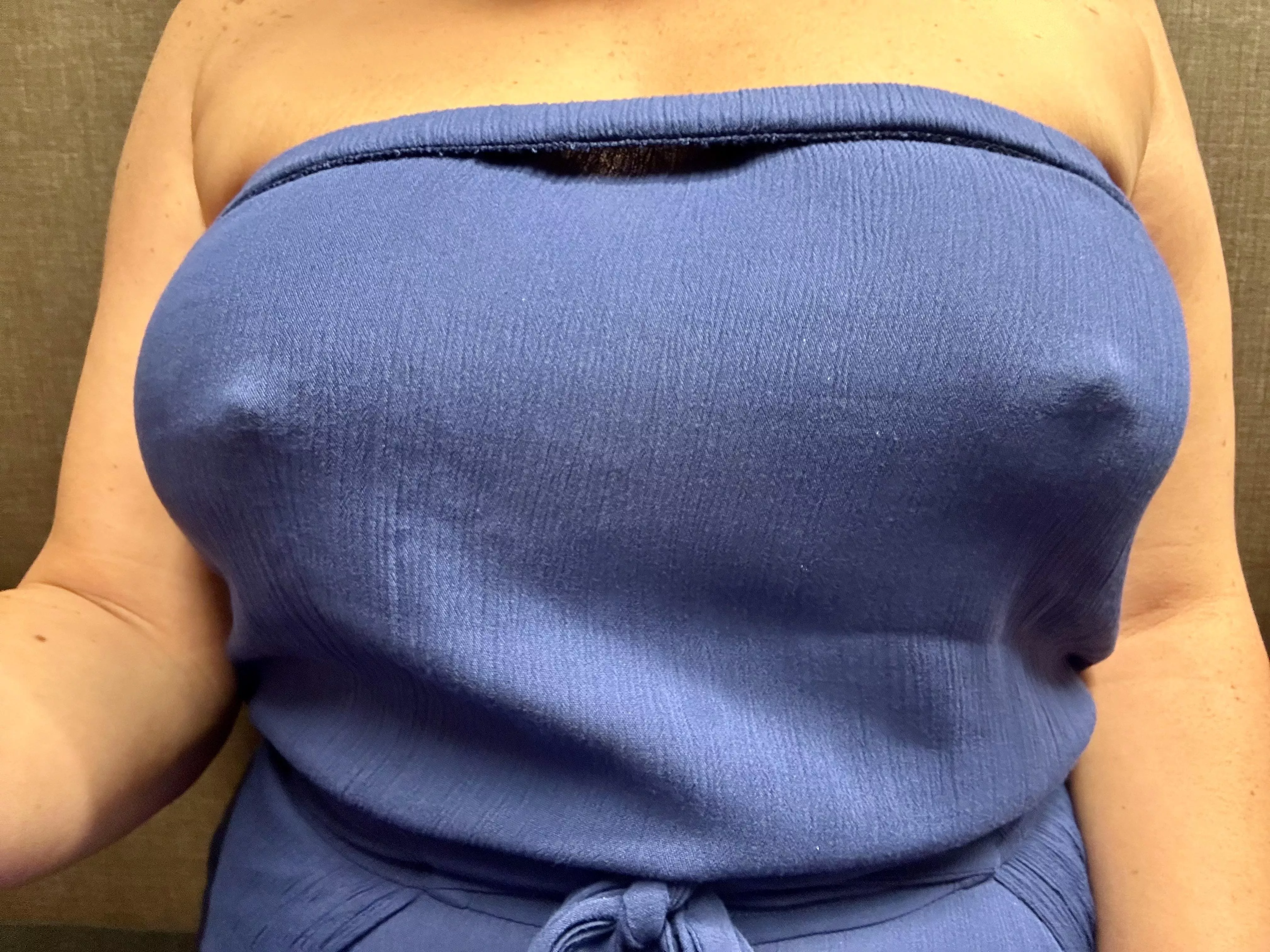 My big breasts in blue