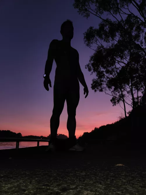 Naked by the river at dawn... [M]