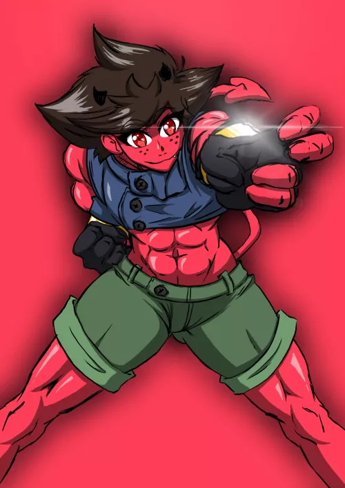 [OC] love drawing buff girls, hope you enjoy this one I did today