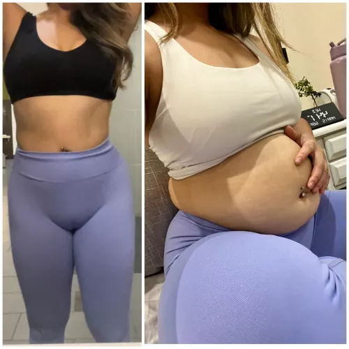 Piggy CANNOT seem to lose her pandemic weight 😅😅😅 pot belly