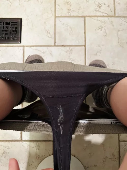 Snail trail in my panties 🐌