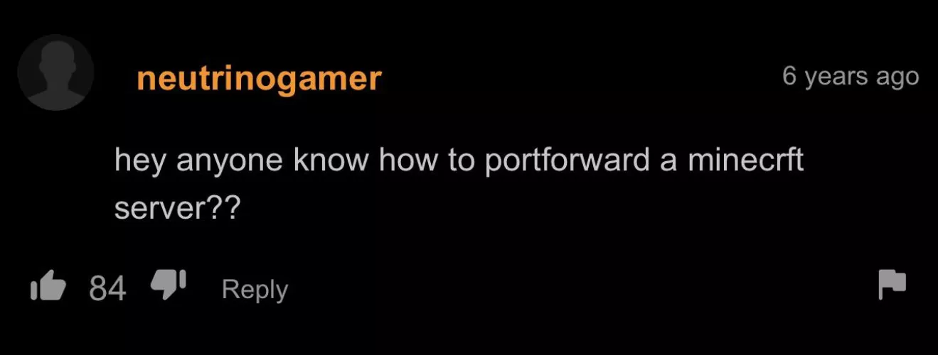 Someone get this man his server