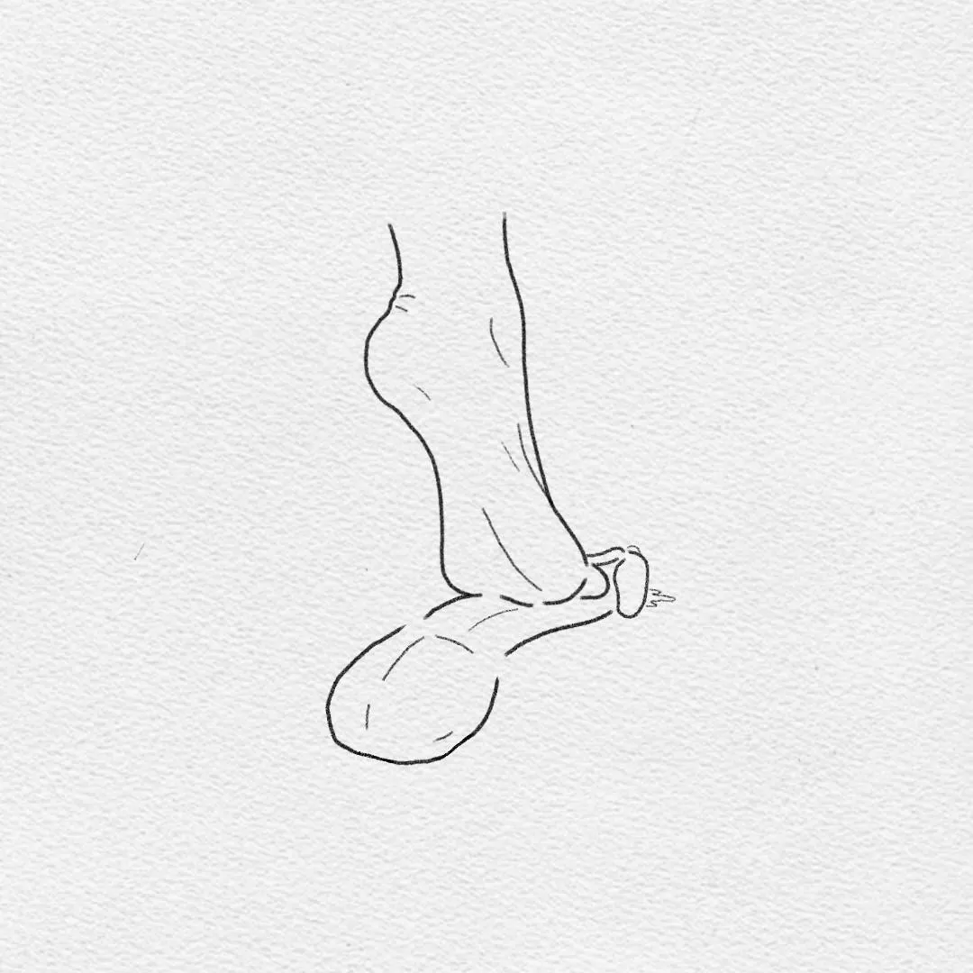 A gentle trample or a rough footjob? [OC]