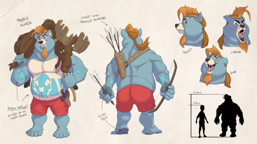 [ADOPTABLE AUCTION] Tribe's Hunter (OC by me) - More info on the first comment =) <3