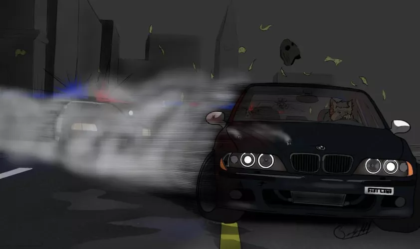 Car pursuit with my Sona