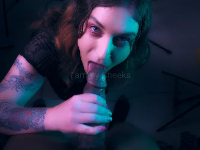 Don't you wish it was your cock I was sucking? 😘