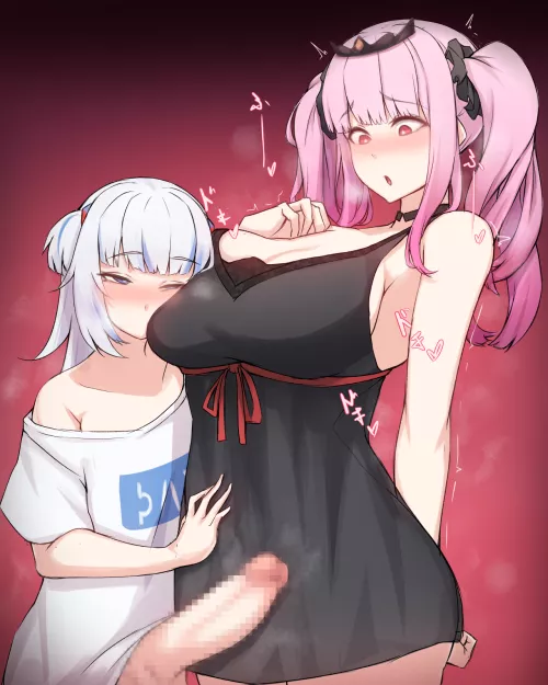 Gura's more than Calli expected (Rikuguma) [Hololive]