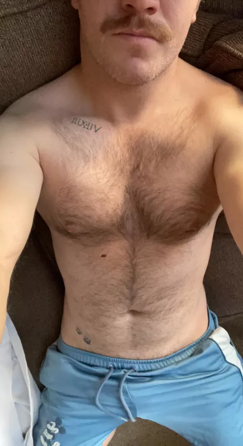 I hope people are still into hairy chests…