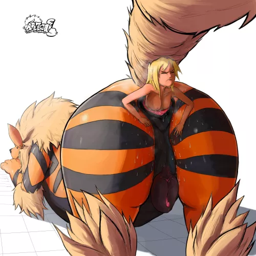 {image} Pushing out of Arcanine’s Asshole (Artca9)