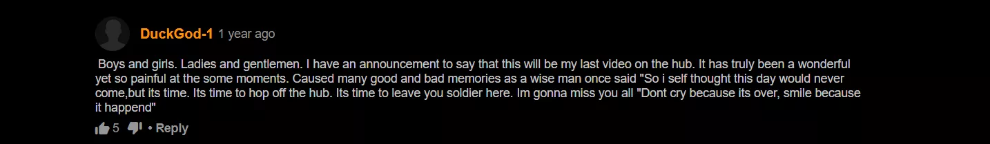 It has been an honor