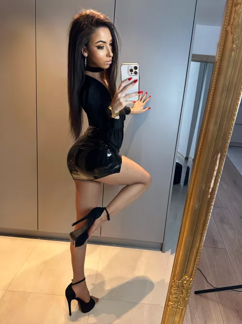 Latex and high heels