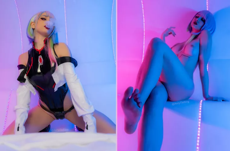 Lucy (Aery Tiefling) [Cyberpunk Edgerunners][OC]