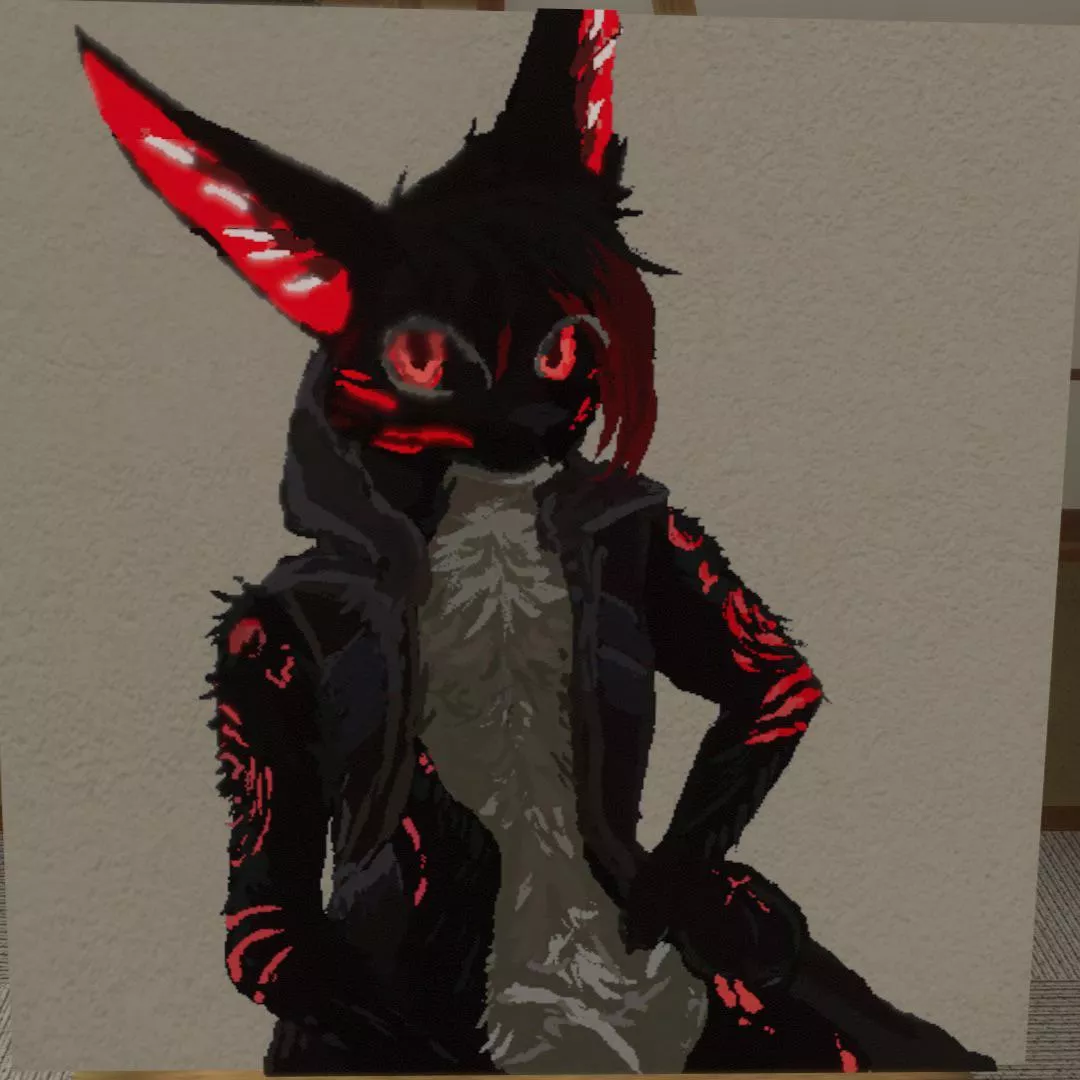 My Fursona, Painted in VRChat