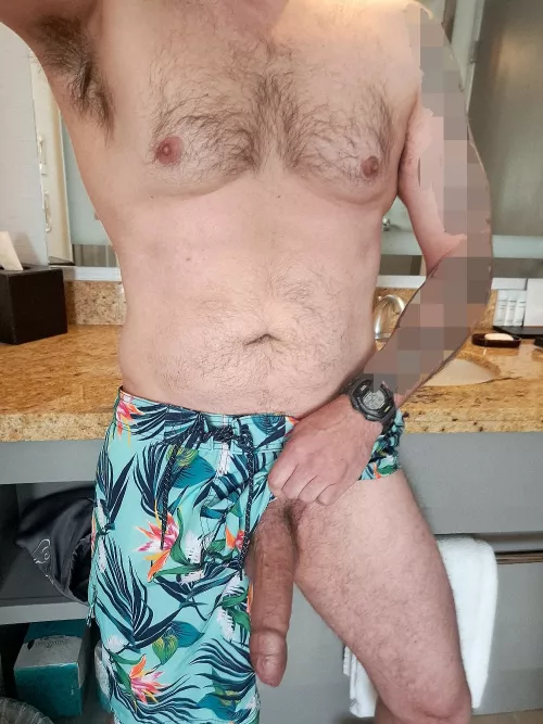 My swim trunks come with an extra trunk