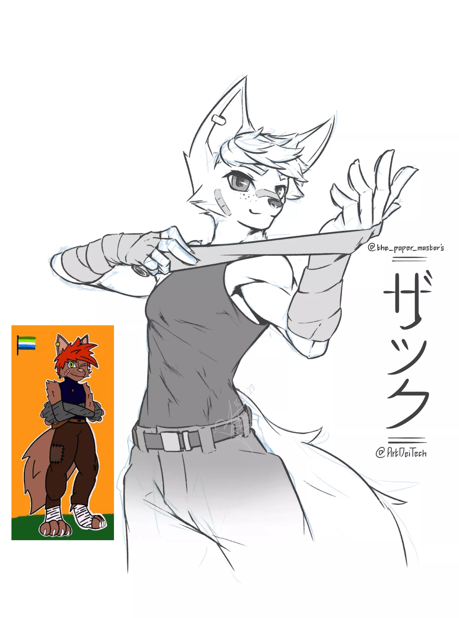 [OC] Anatomy lineart practice - OC 