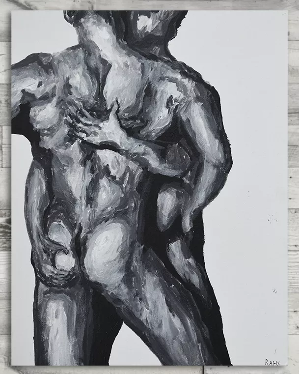 (OC) Bare Back Embrace - Rahs Body Art