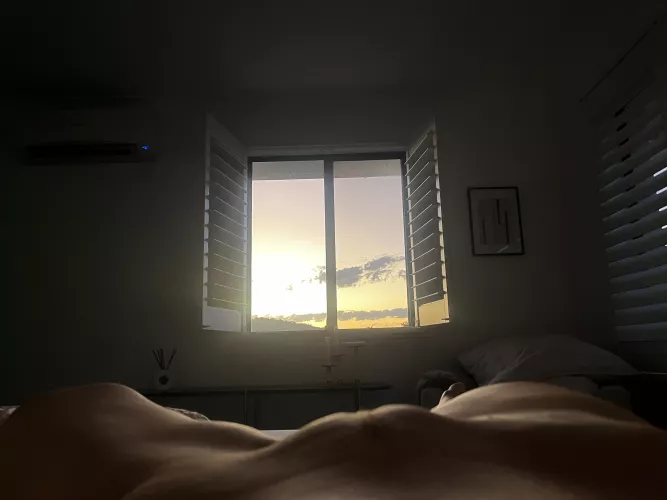 Pussy mound with a view