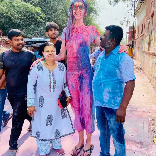tall woman in India