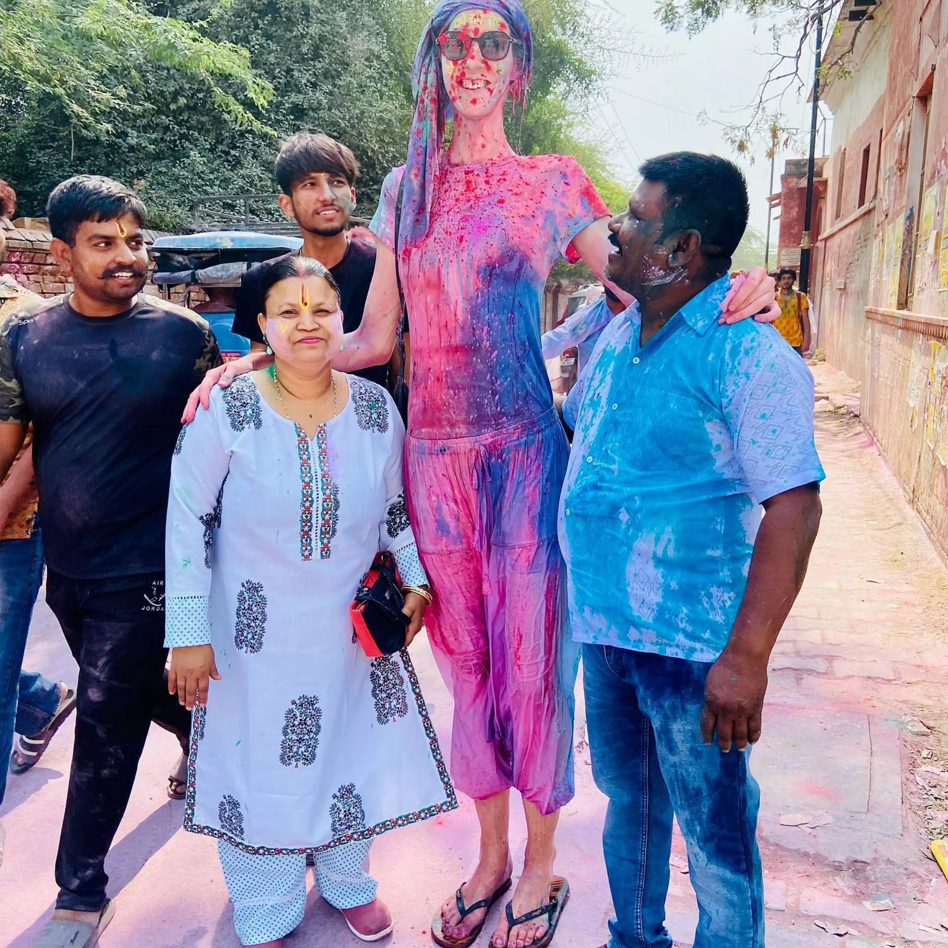 tall woman in India