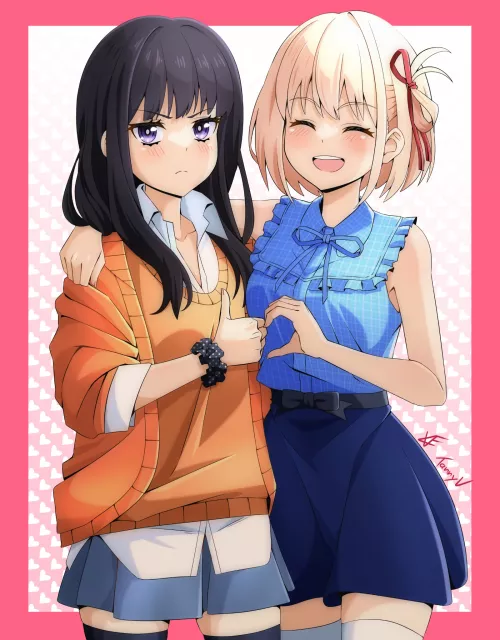 Wholesome moment with the Hun (By TannyV) [Lycoris Recoil]