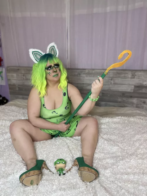 36F Detroit Michigan Riddler cosplay makeup