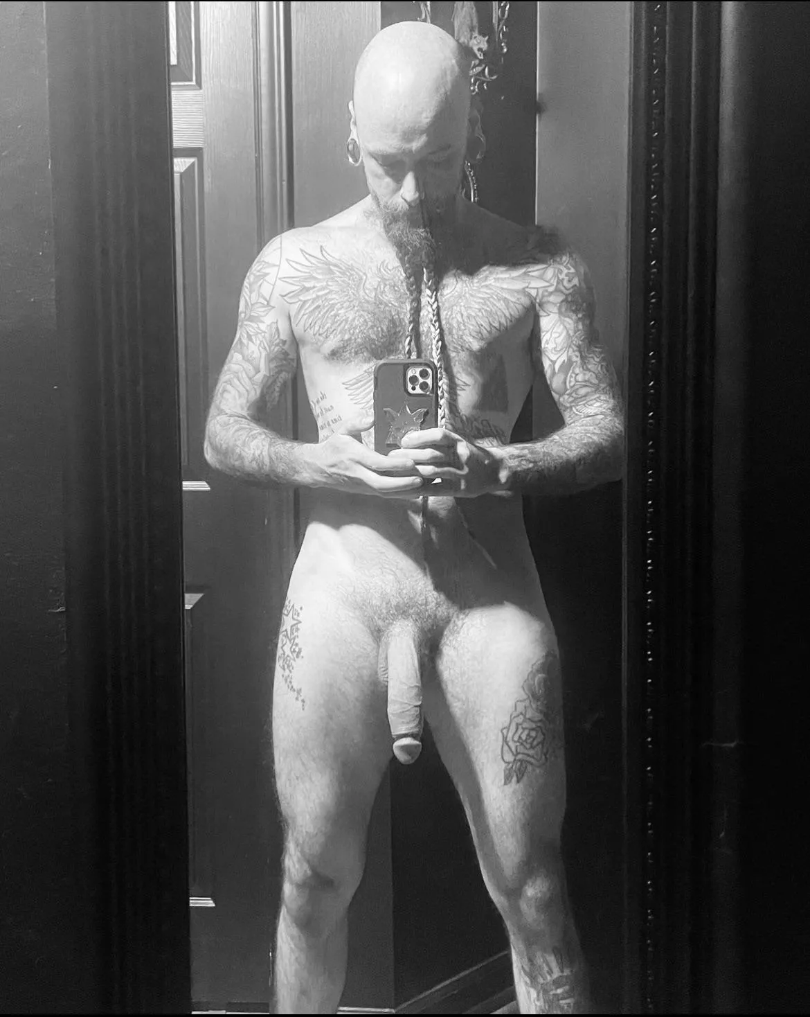 A little black and white