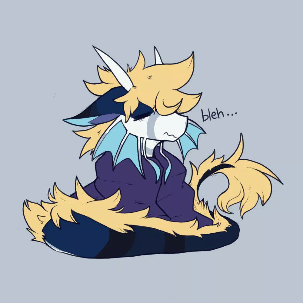 A sleepy critter (art and sona by me; drazzapaws)