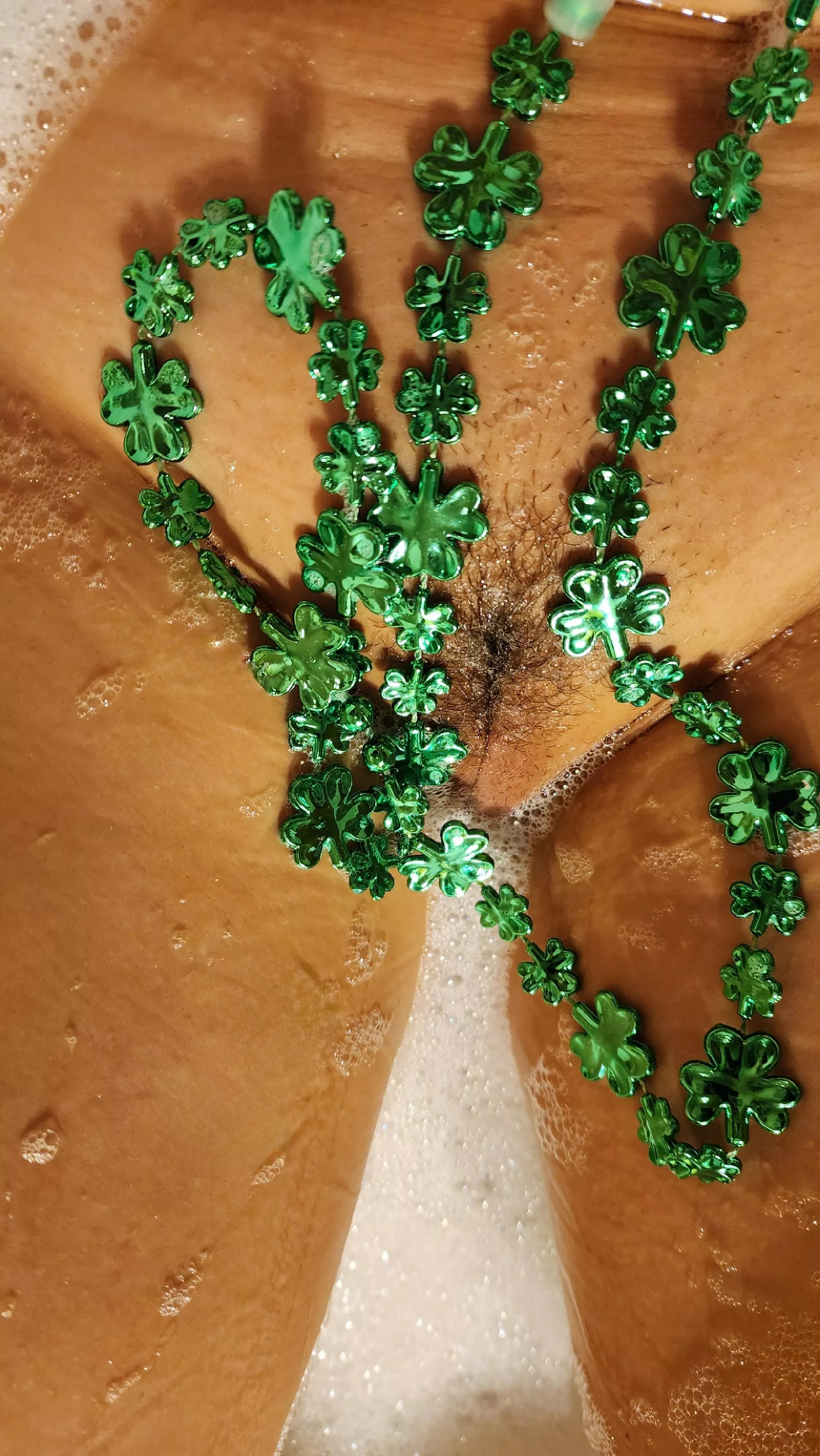 All alone in tub made for two