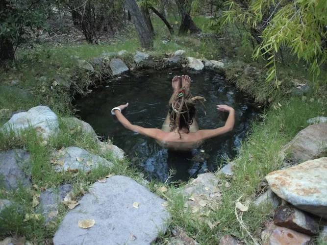 Dreadlocks and a floating hippie chick.