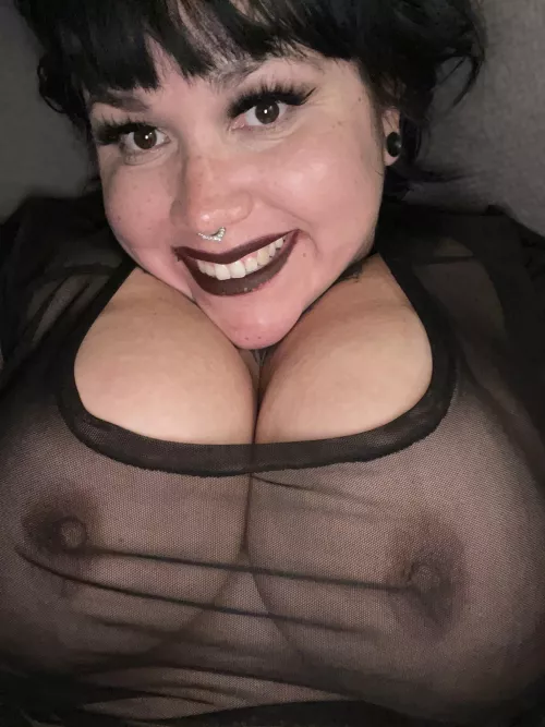 I think my top is a little see-thru 😳😜