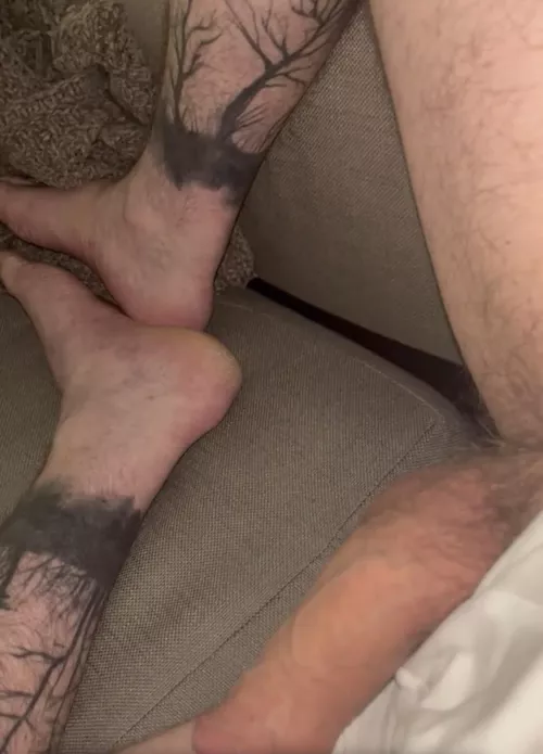 Leg tattoos