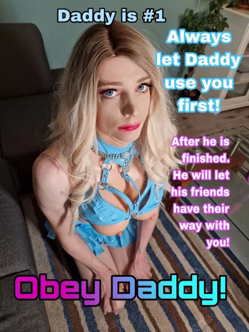 Let him and his friends have it’s way with you cumdoll 😈