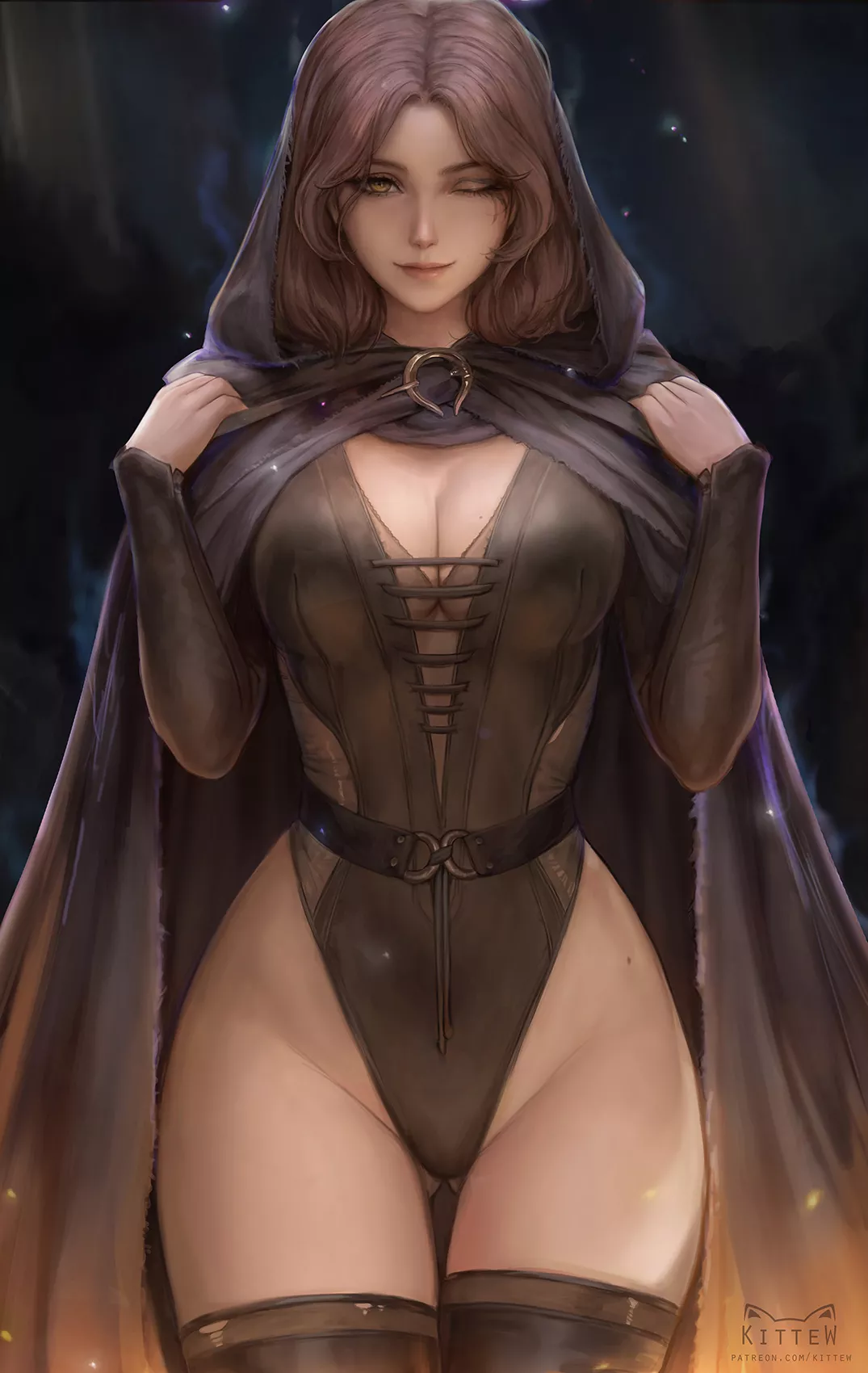 Melina showing off (Artist: Kittew) [Game: Elden Ring]