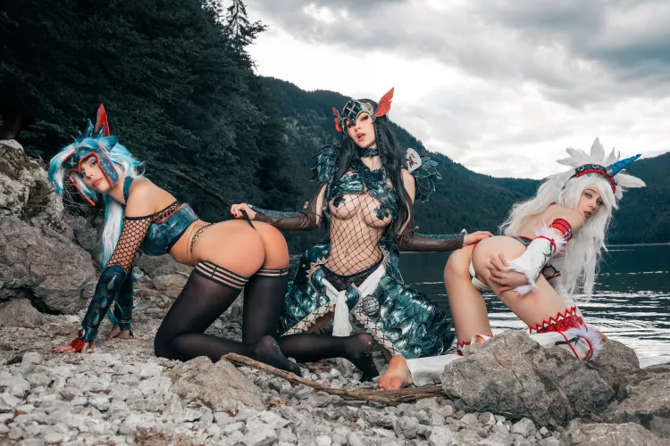 Monster Hunter group by Kate Key, Liensue and Gumiho Hannya