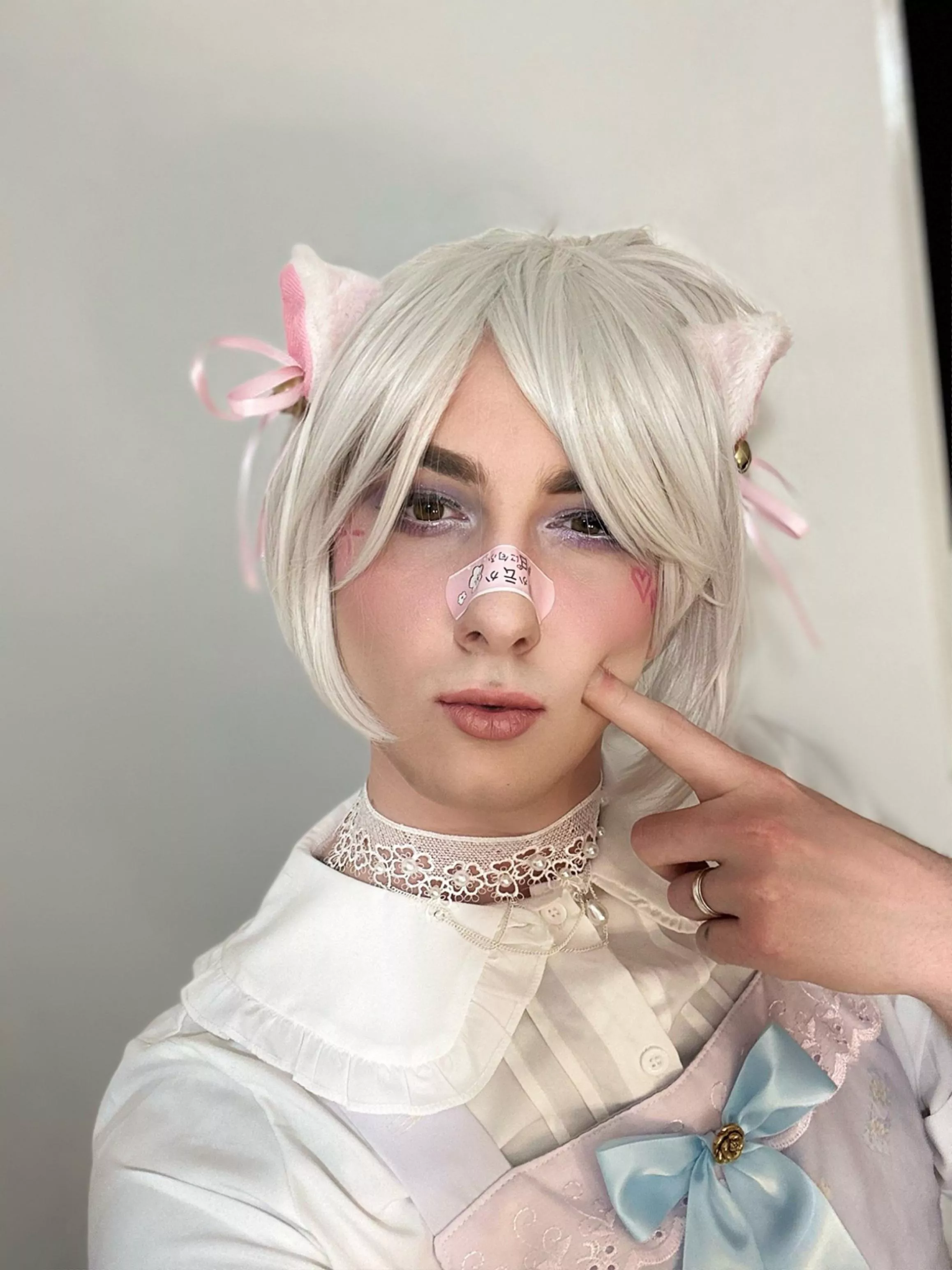 My husbands a femboy and I did his makeup today! What do you think?