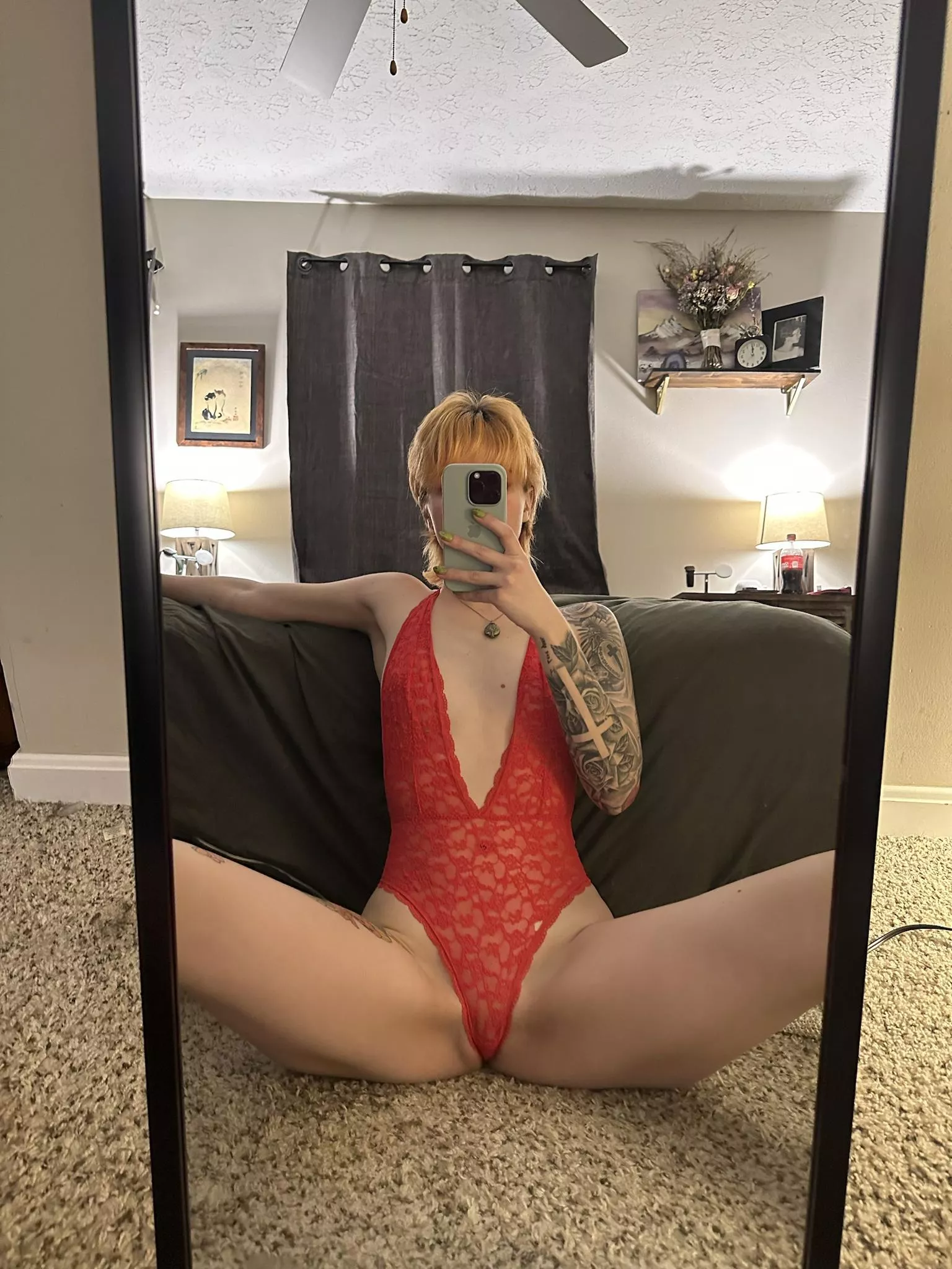 My lingerie would look better on the floor