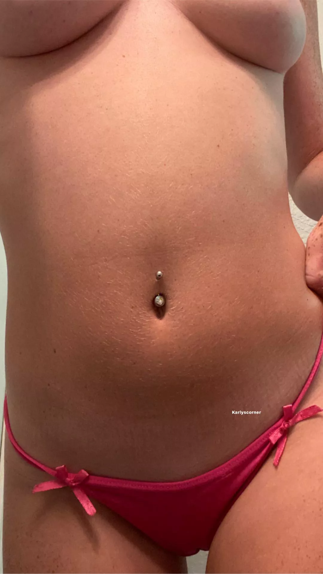 Pretty I’m pink and covered in freckles:)