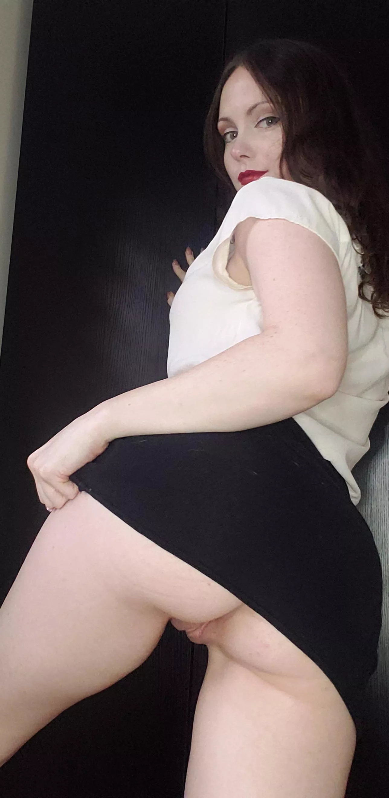 Skirts are more fun without panties