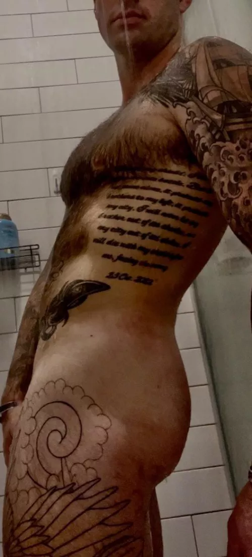 Somedays the shower is so good you just stand there for an hour