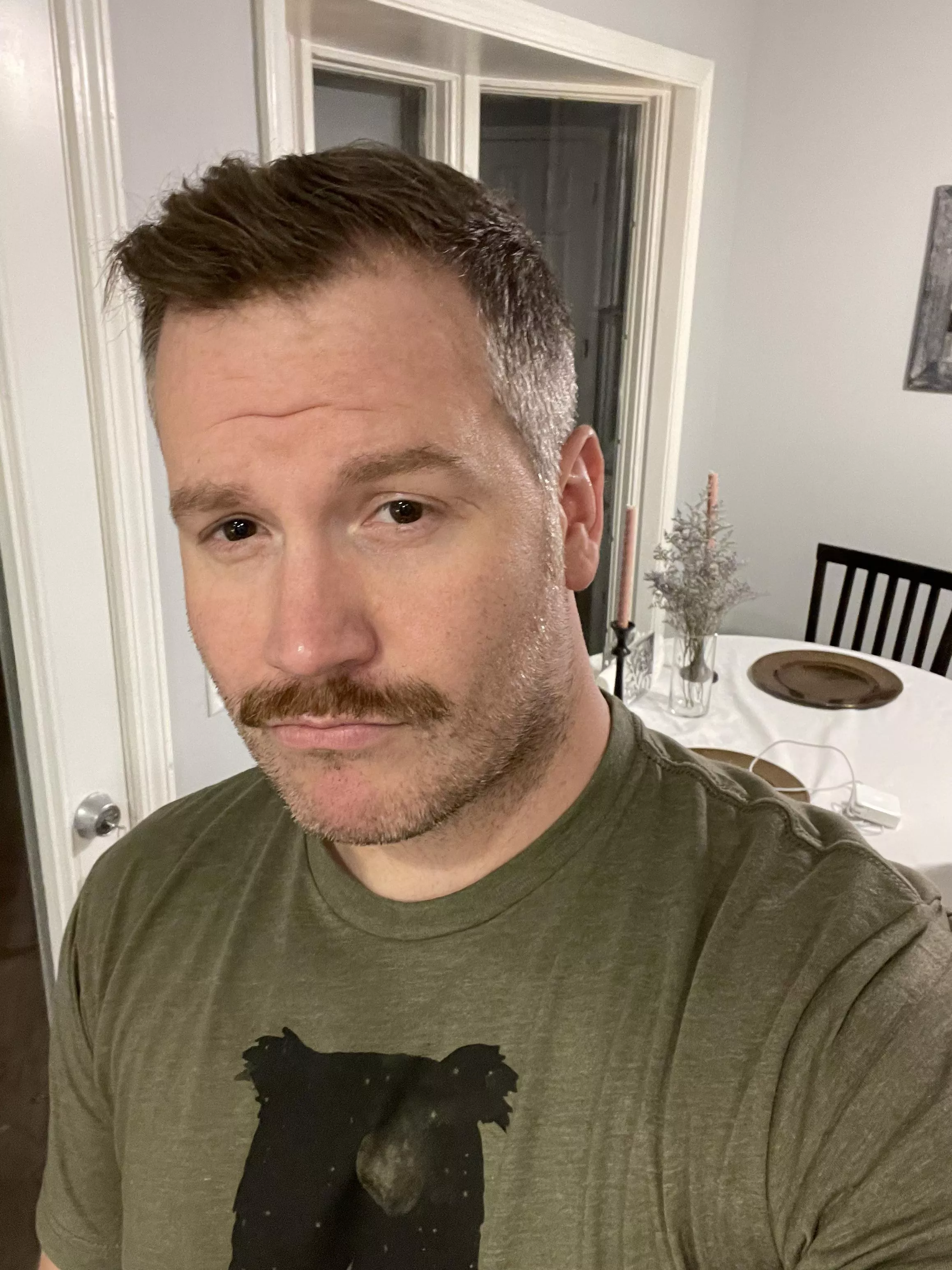 Trying out a mustache…thoughts?
