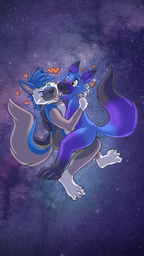Well who would not like to float together cuddled and weightless through space ^w^. Do you also find these two as sweet as I do?