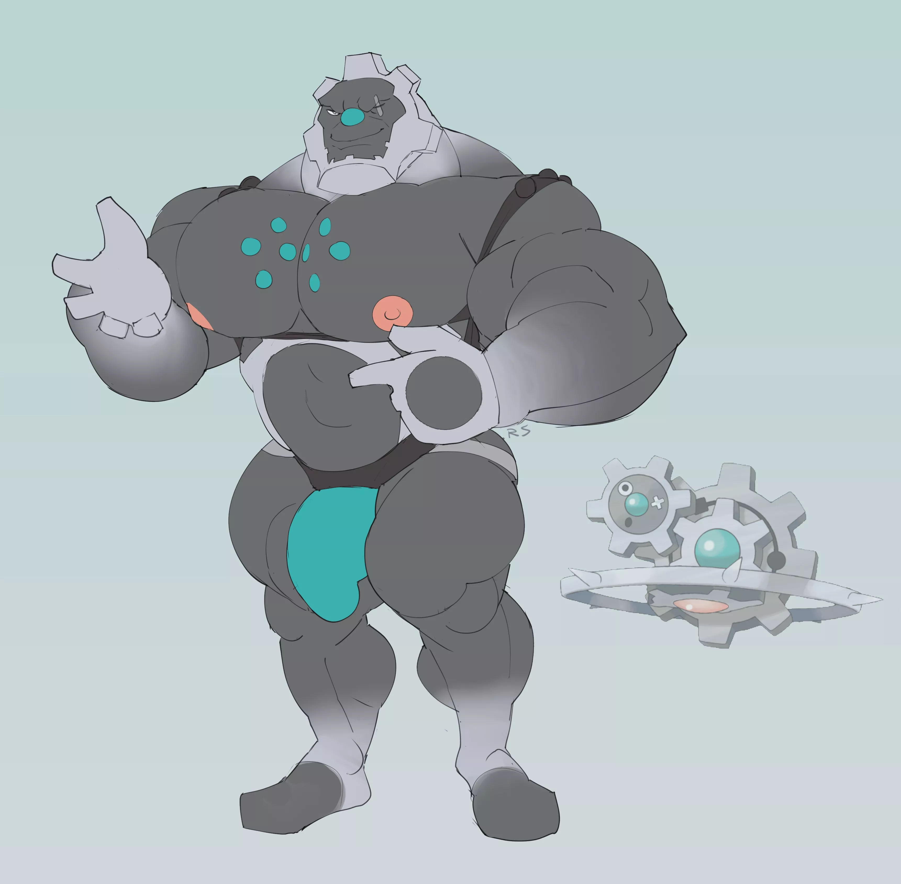 Catch them all challenge #601 - Klinklang (ripped saurian)