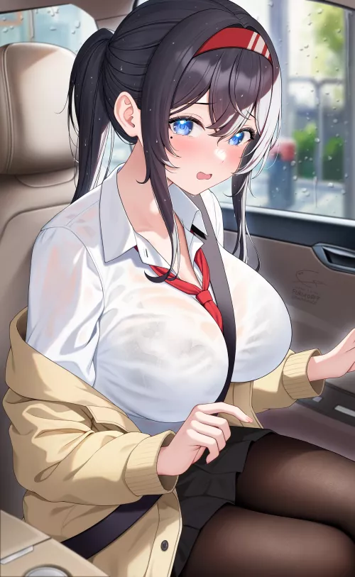 Caught in the rain [Artist's Original]