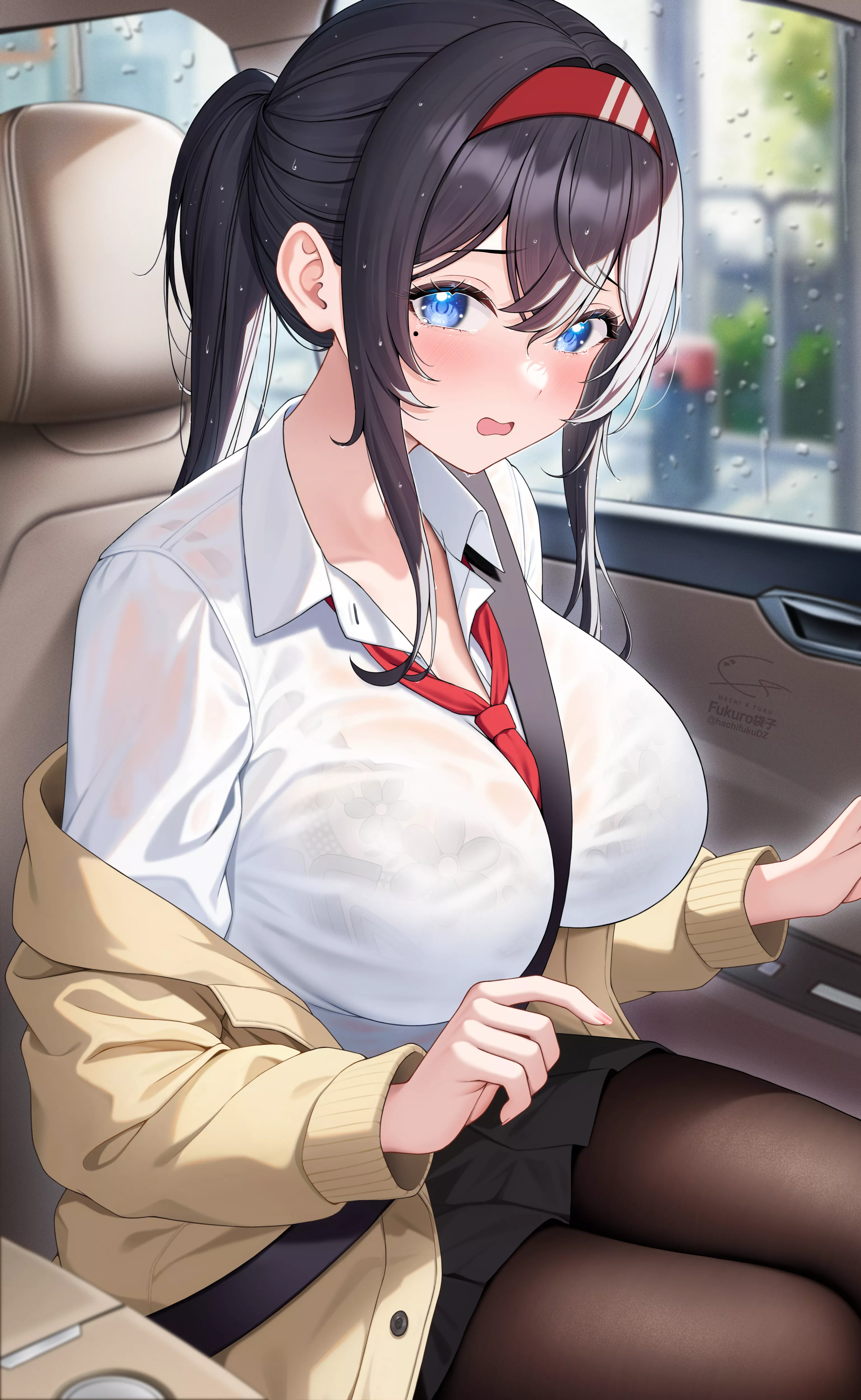 Caught in the rain [Artist's Original]