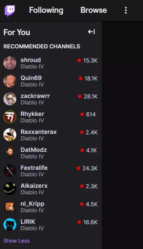 Diverse recommendations