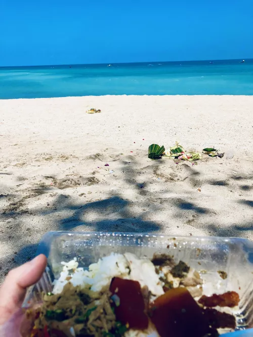 Eating roasted pork in Bali (Babi Guling)